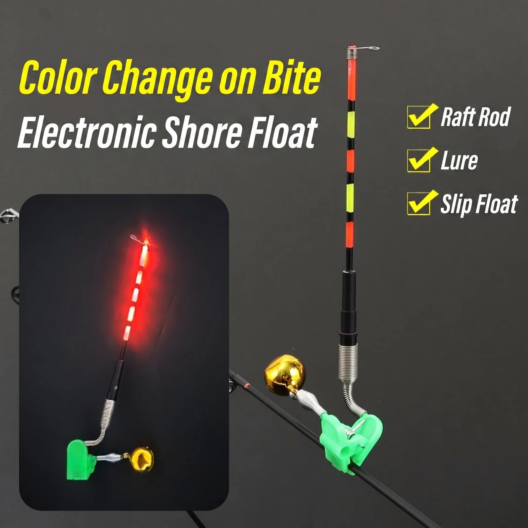 2 Styles LED Light Night Elect - Bite Indicator recension och pris