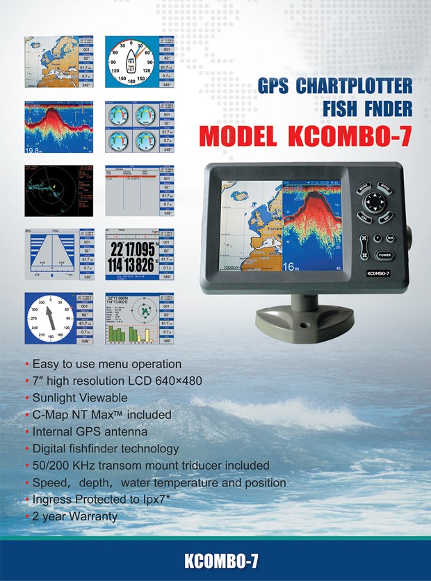 Kcombo-7 7inch ONWA GPS Plotte - Fish Finder Gps recension och pris